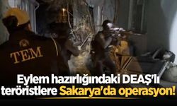 Eylem hazırlığındaki DEAŞ'lı teröristlere Sakarya'da operasyon!