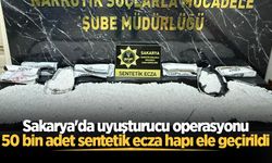 Sakarya'da uyuşturucu operasyonu: 50 bin adet sentetik ecza hapı ele geçirildi