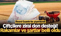 Çiftçilere zirai don desteği! Rakamlar ve şartlar belli oldu