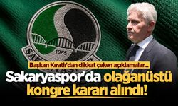 Sakaryaspor'da olağanüstü kongre kararı alındı!