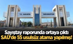 Sayıştay raporunda ortaya çıktı: SAÜ'de 55 usulsüz atama yapılmış!