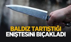 Caddede eniştesini bıçakladı!