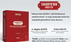 Sakarya’nın harfleri kitabı tanıtım töreni ve sergisi 24 Eylül’de SATSO’da