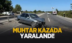 Muhtar kaza geçirdi