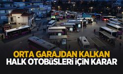 Halk otobüsleri için flaş karar