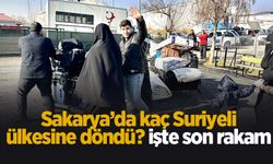 Sakarya'da ülkesine dönen Suriyeli sayısı belli oldu