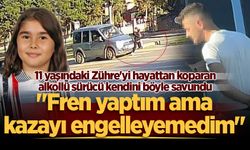 11 yaşındaki Zühre'yi hayattan koparan alkollü sürücü kendini böyle savundu: "Fren yaptım ama kazayı engelleyemedim"