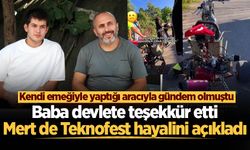 Drift aracıyla gündem olmuştu: Baba devlete teşekkür etti, Mert de Teknofest hayalini açıkladı