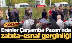 Erenler Çarşamba Pazarı'nda zabıta–esnaf gerginliği: 1 gözaltı