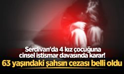 Serdivan'da 4 kız çocuğuna cinsel istismar davasında karar!