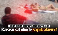 Karasu sahilinde sapık alarmı! Plajda gizlice kadınların fotoğrafını çekti, tutuklandı