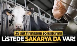 39 süt firmasına soruşturma! Listede Sakarya'da üretim yapan 2 firma da yer aldı