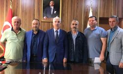 Oda başkanlarından Akyazı İlçe Milli Eğitim Müdürü Can'a ziyaret