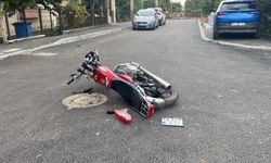 Motosiklet ile otomobil çarpıştı: 1 yaralı
