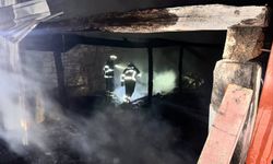 Marangoz atölyesinde yangın çıktı