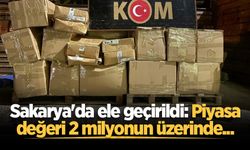 Sakarya'da ele geçirildi: Piyasa değeri 2 milyonun üzerinde...