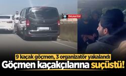 Sakarya'da göçmen kaçakçılarına suçüstü! 9 kaçak göçmen, 3 organizatör yakalandı
