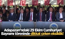 Adapazarı'ndaki 29 Ekim Cumhuriyet Bayramı töreninde dikkat çeken eksiklik! AK Parti heyeti katılmadı