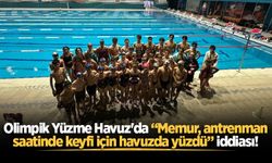 Olimpik Yüzme Havuz'da “Memur, antrenman saatinde keyfi için havuzda yüzdü” iddiası!