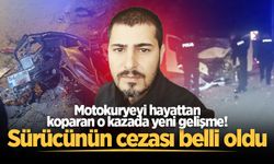Serdivan'da motokuryeyi hayattan koparan o kazada yeni gelişme! Sürücünün cezası belli oldu