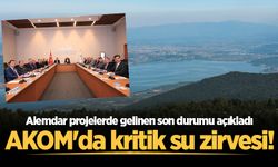 AKOM'da kritik su zirvesi! Alemdar projelerde gelinen son durumu açıkladı
