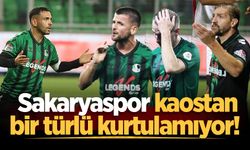 Sakaryaspor kaostan bir türlü kurtulamıyor!