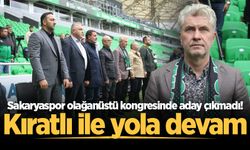 Sakaryaspor olağanüstü kongresinde aday çıkmadı! Kıratlı ile yola devam