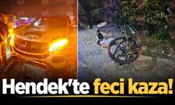 Hendek'te feci kaza!