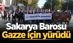Sakarya Barosu Gazze için yürüdü: "Sessizlik suça ortak olmaktır"