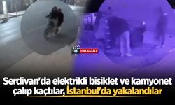 Serdivan'da elektrikli bisiklet ve kamyonet çalıp kaçtılar, İstanbul'da yakalandılar