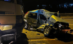 Kamyonun biçtiği otomobilin sürücüsü öldü