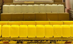 Bin litre kaçak etil alkol ele geçirildi
