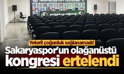 Yeterli çoğunluk sağlanamadı! Sakaryaspor'un olağanüstü kongresi ertelendi