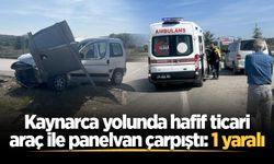 Kaynarca yolunda hafif ticari araç ile panelvan çarpıştı: 1 yaralı