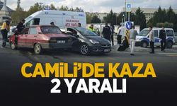 Otomobiller çarpıştı: 2 yaralı