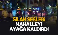 Korku dolu anlar: Tüfek ile defalarca havaya ateş açtı