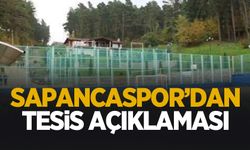 Sapancaspor ve Kaymakamlık'tan tesis açıklaması