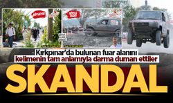 Kırkpınar’da bulunan fuar alanını kelimenin tam anlamıyla darma duman ettiler