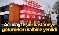 Acı olay! Eşini hastaneye götürürken kalbine yenildi