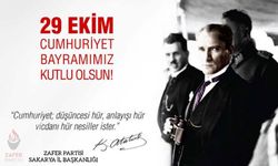 Zafer Partisi İl Başkanı Özcan'dan 29 Ekim Cumhuriyet Bayramı mesajı