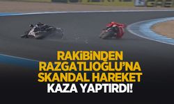 Skandal! Rakibi Razgatlıoğlu'na çarpıp kaza yaptırdı; işte o anlar