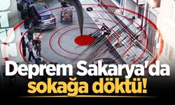 Sakarya'da deprem paniği! Vatandaşlar sokağa döküldü