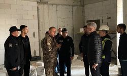 Emniyet Müdürü Saka, yeni hizmet binası inşaatında inceleme yaptı