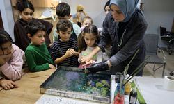 Ara tatilin en renkli programı: Anne ve çocuklar SAMEK’te birlikte üretti