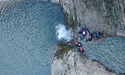 Sakarya AFAD ekipleri kanyonda eğitimden geçti