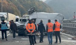 TEM'de zincirleme kaza: 1 yaralı