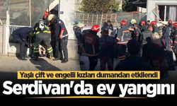 Serdivan'da ev yangını: Yaşlı çift ve engelli kızları dumandan etkilendi