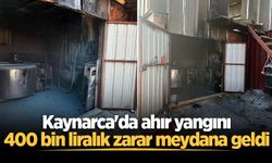 Kaynarca'da ahır yangını: 400 bin liralık zarar meydana geldi