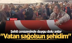 Şehit cenazesinde duygu dolu anlar: "Vatan sağolsun şehidim"