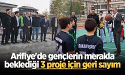 Arifiye'de gençlerin merakla beklediği 3 proje için geri sayım